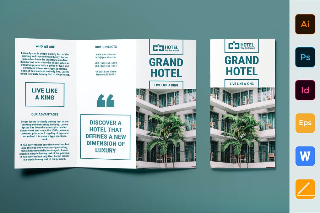 Hotel Brochure Trifold
