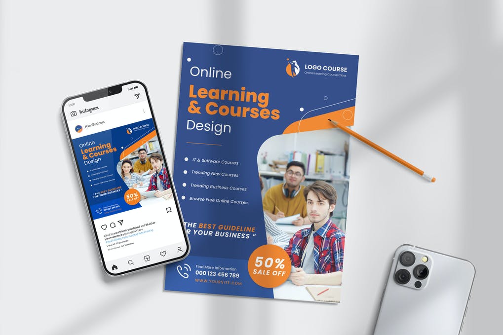 Learning & Course Brochure Design 