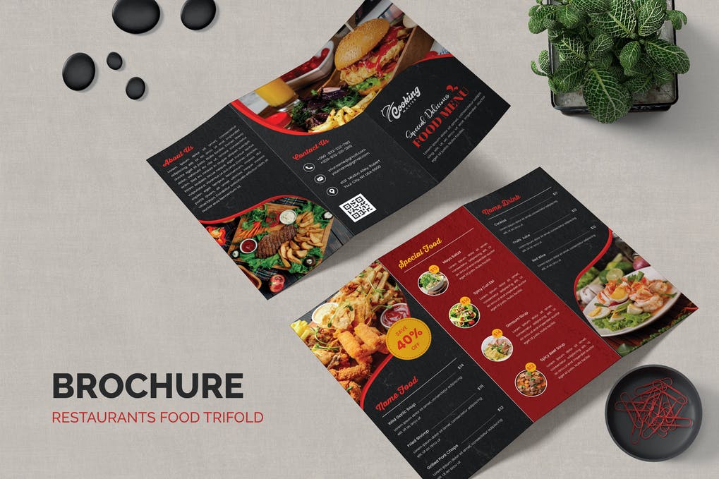 Trifold Restaurant Brochure 