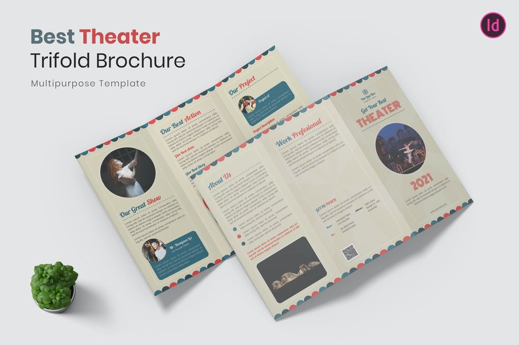 Best Theater Trifold Brochure