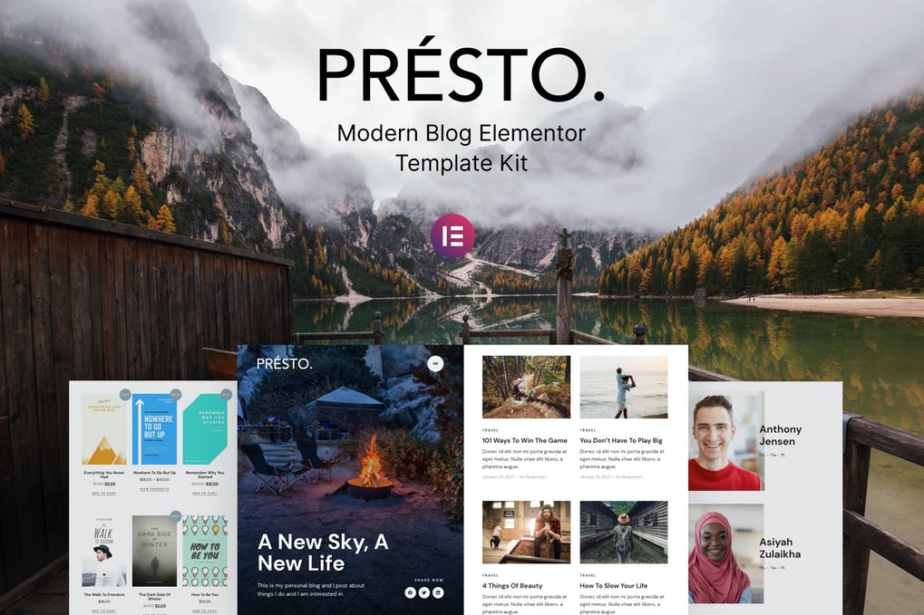 Presto – Modern Blog Elementor Template Kit