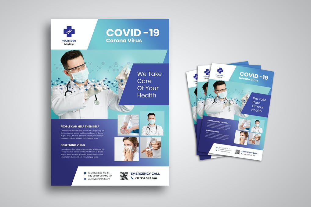 Covid-19 Medical Brochure Design 