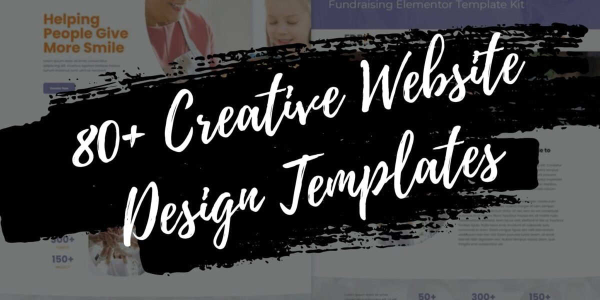 80+ Creative Website Design Templates